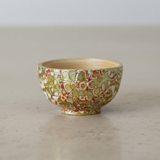 Gilded Mosaic Eggshell Bamboo Bowls