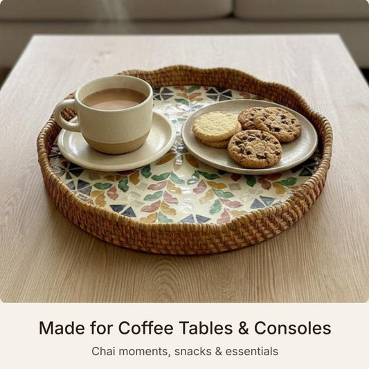 Blossom Scalloped Round Tray