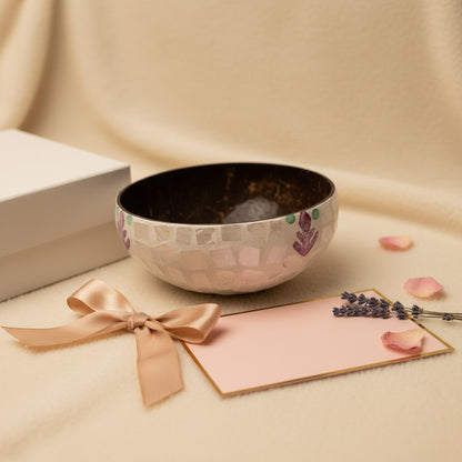 Blush Leaf Coconut Bowl