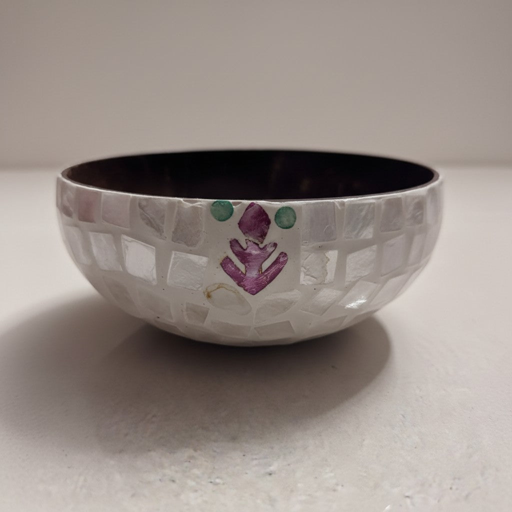 Blush Leaf Coconut Bowl