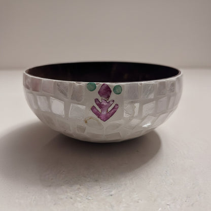 Blush Leaf Coconut Bowl