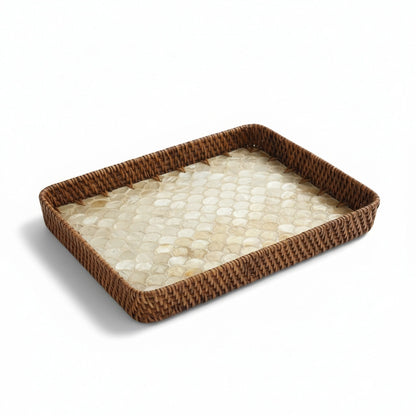Coastal Pearl Rectangular Tray