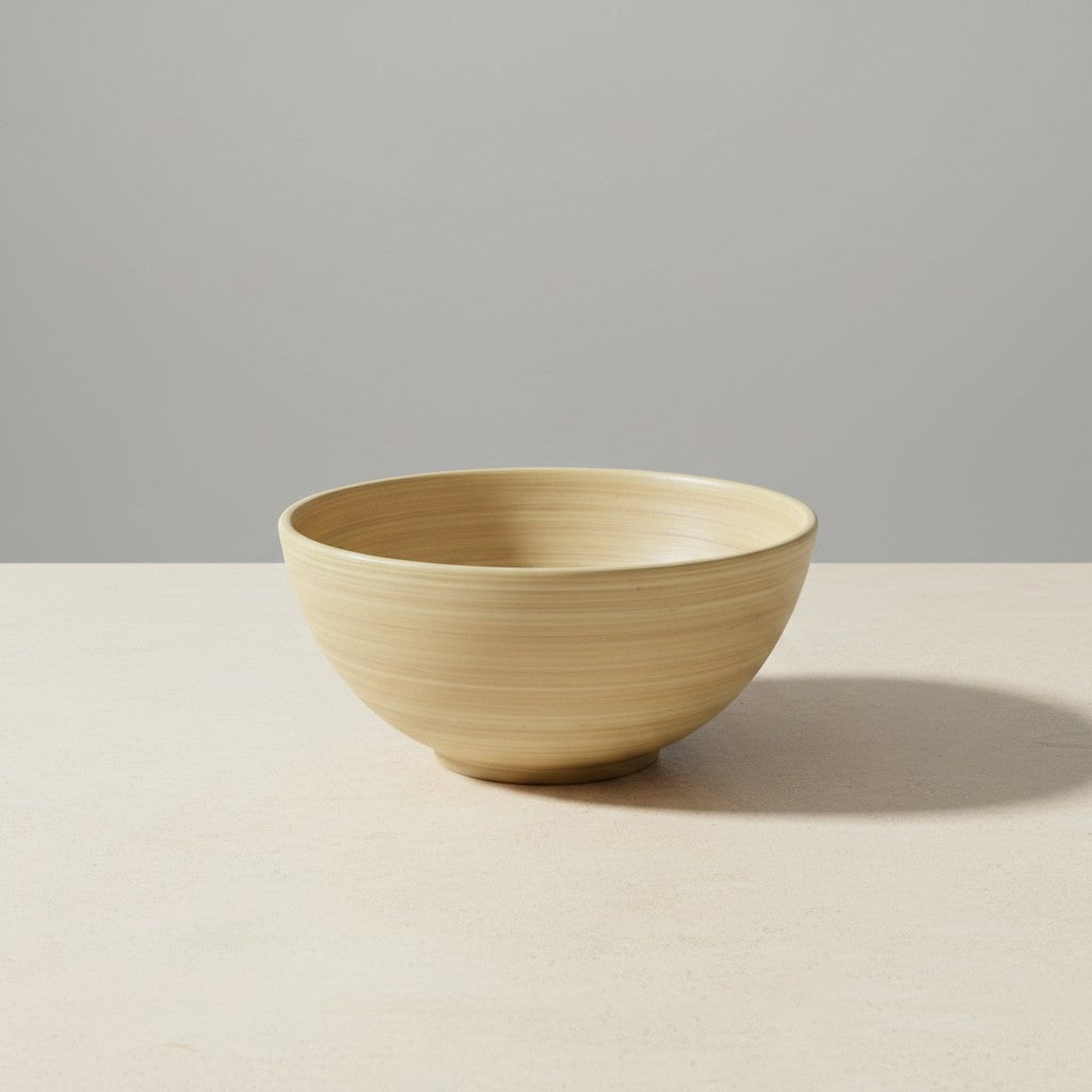 Aura Spun Bamboo Serving Bowl