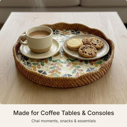 Blossom Scalloped Round Tray