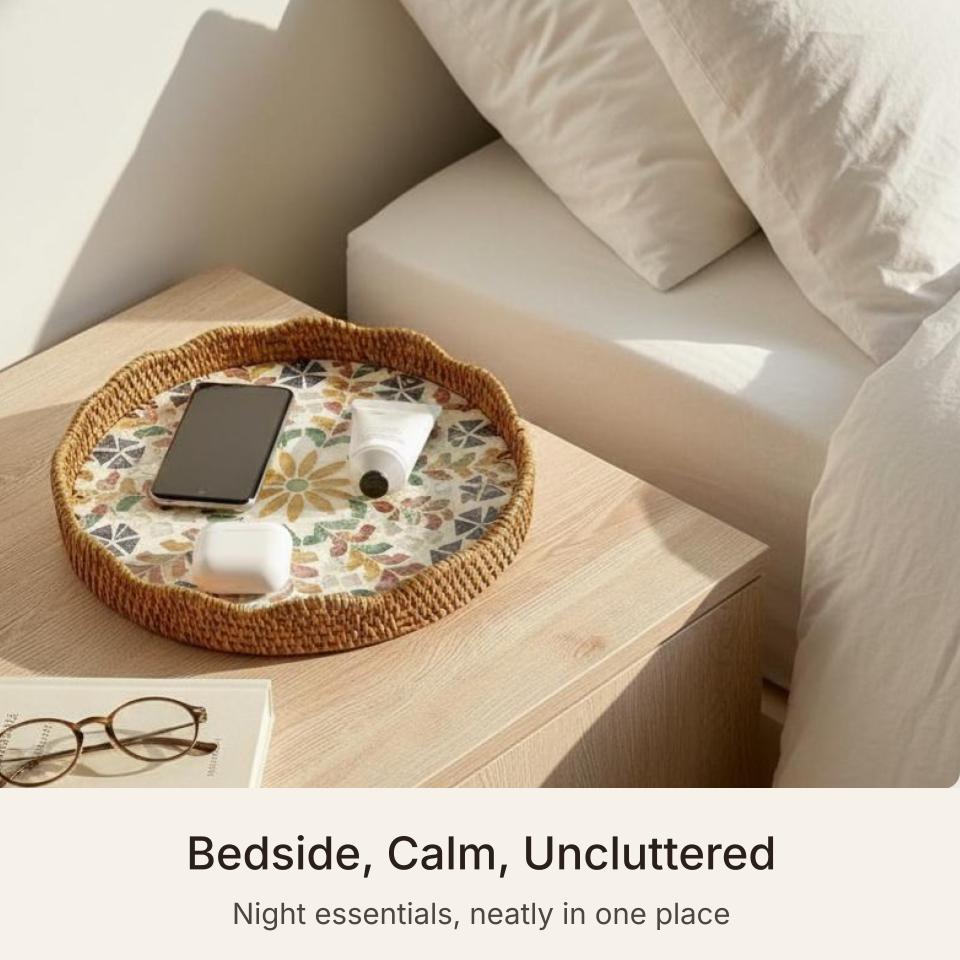 Blossom Scalloped Round Tray