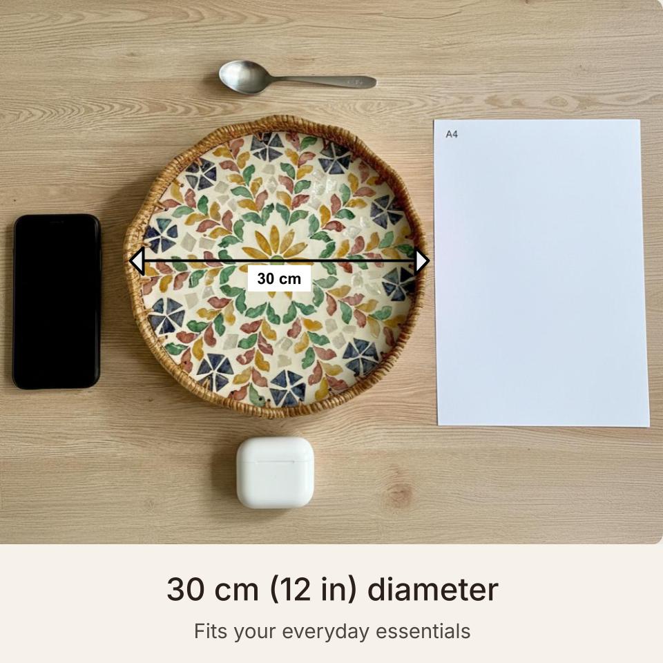 Blossom Scalloped Round Tray