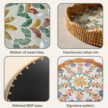 Blossom Scalloped Round Tray