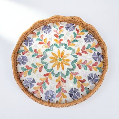 Blossom Scalloped Round Tray