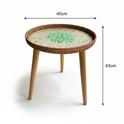 Size guide: round side table 40 cm diameter and 43 cm height