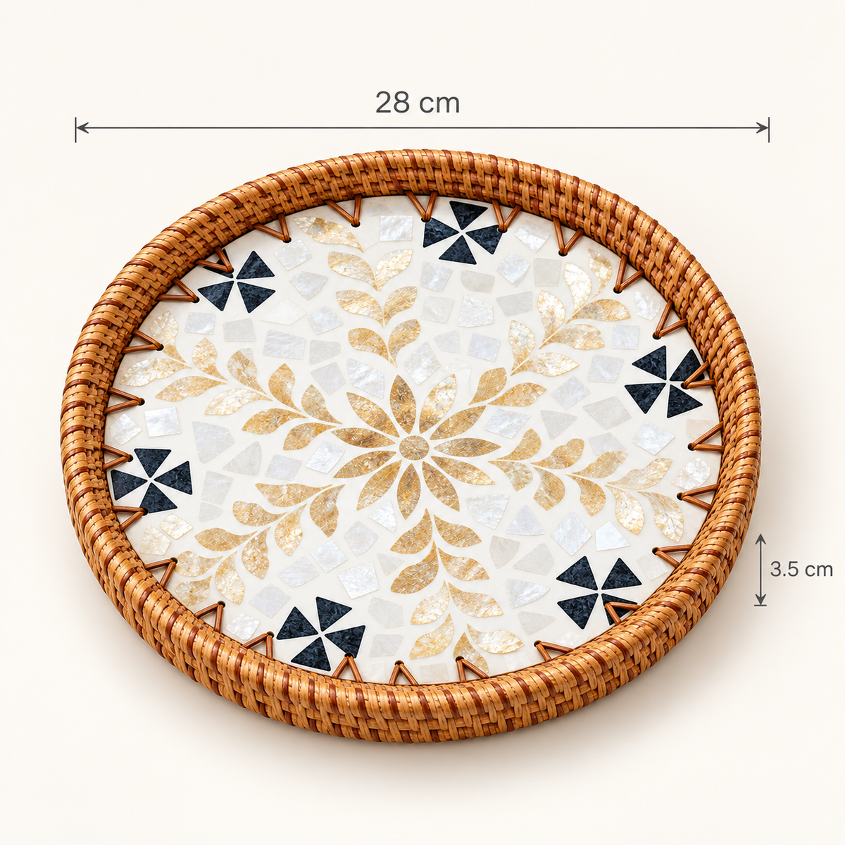28 cm round tray size
