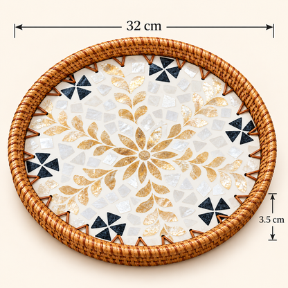 32 cm round tray size